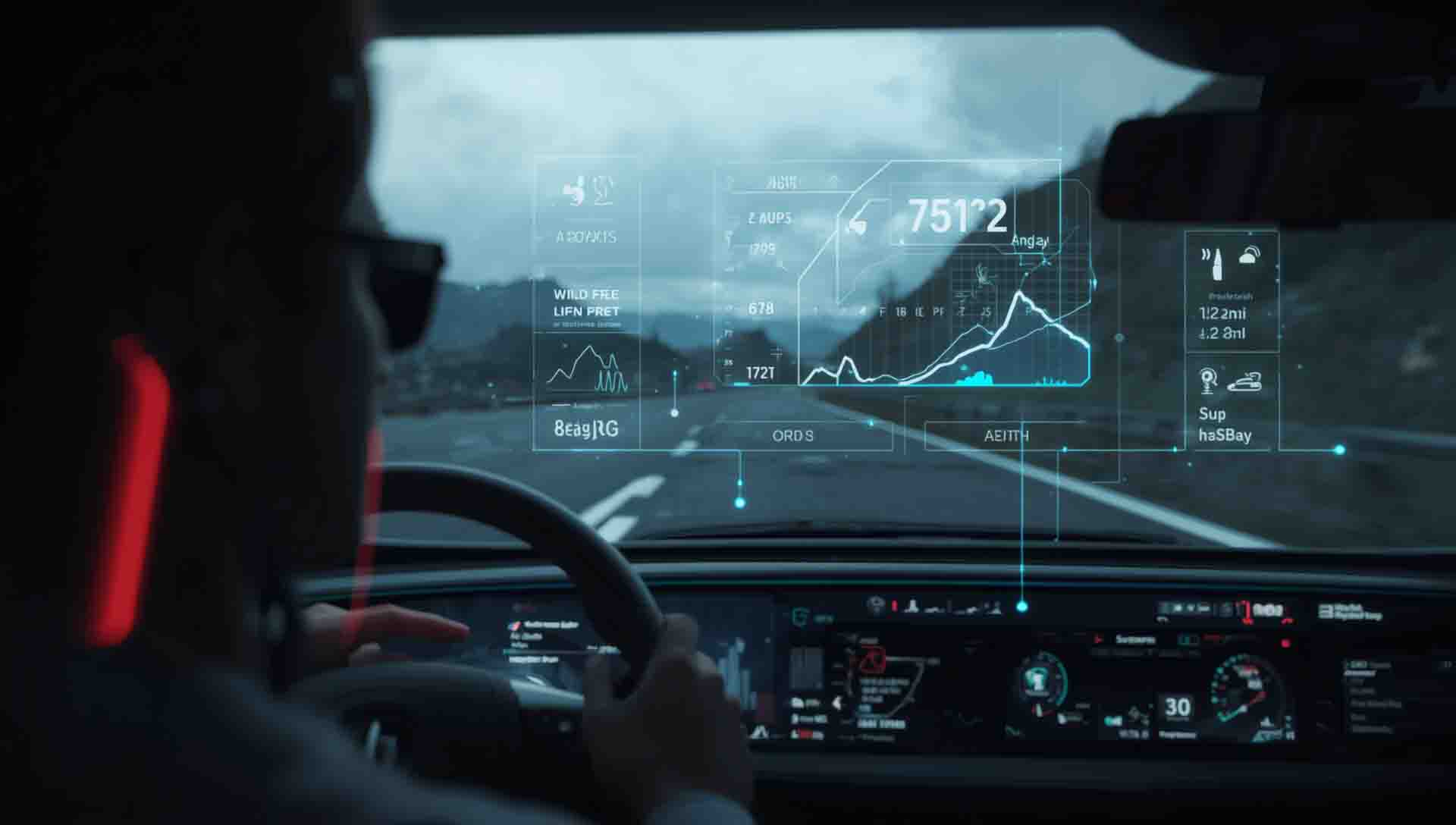 Pare-brise intelligent avec affichage holographique auto